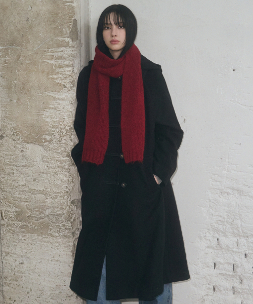 cashmere coat [BLACK]