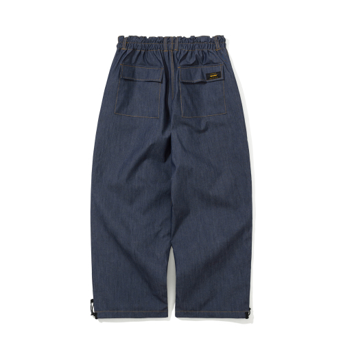 Брюки-парашюты 411 Blue Denim