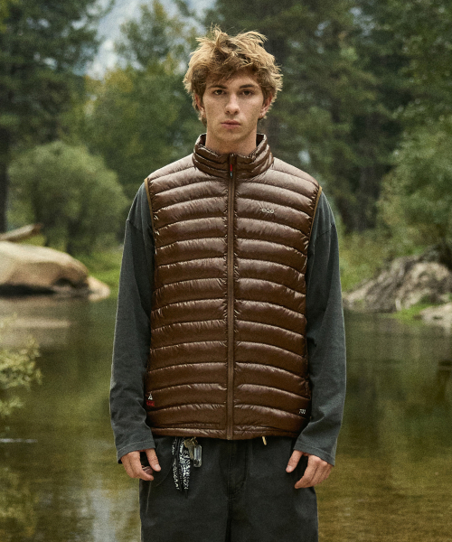 Легкий пуховый жилет Stride Brown FVT209