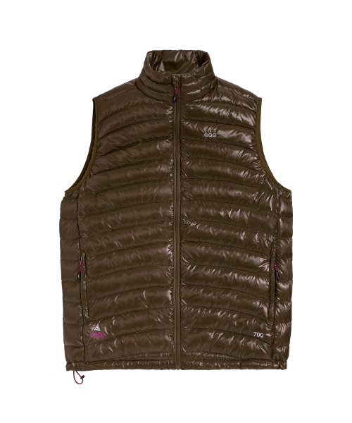 Легкий пуховый жилет Stride Brown FVT209