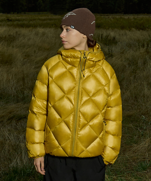 Легкий пуховик Big Oak Yellow FPJ224
