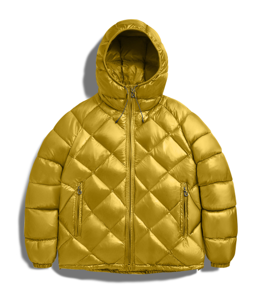Легкий пуховик Big Oak Yellow FPJ224