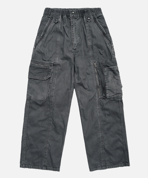 Vintage Utility Washed Cargo Pants_2color