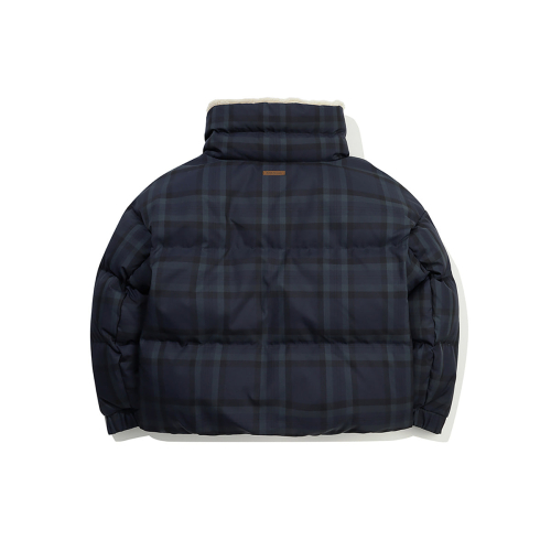 Женский короткий пуховик в клетку Brownie NAVY