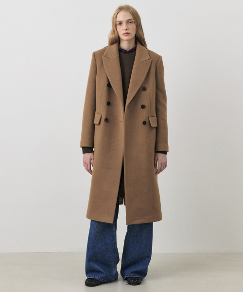 Длинное пальто из шерсти и кашемира, 3 COLORS