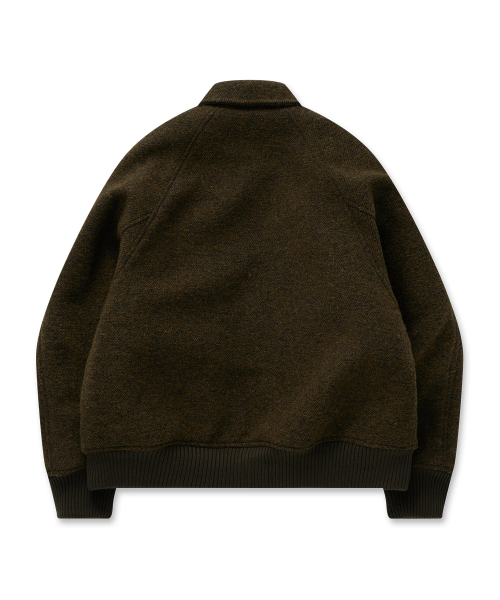 Heritage Wool Zip-Up Jumper 26(Brown)
