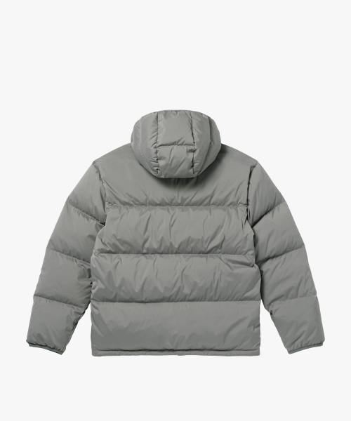 ESSENTIAL HOODED PUFFER DOWN JACKET-GREY