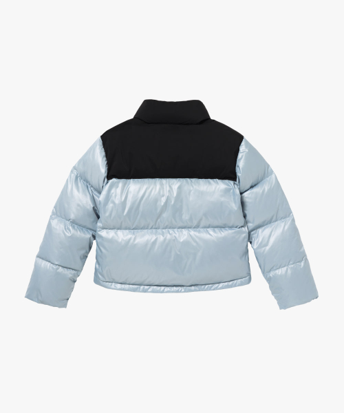WS CROPPED PUFFER DOWN JACKET-SKY BLUE