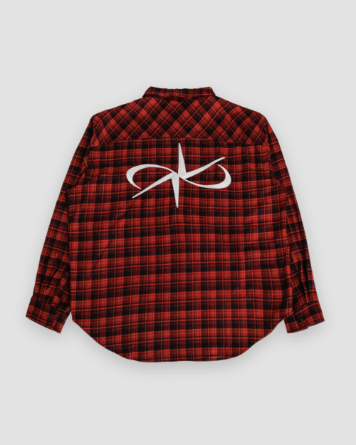 Свободная фланелевая рубашка с логотипом на спине (4Colors)