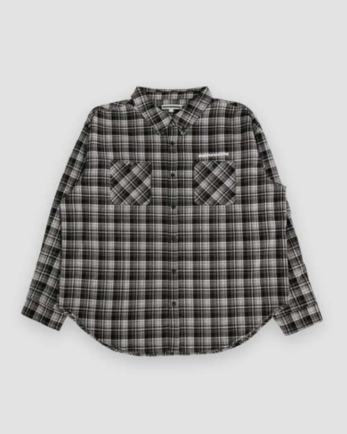 Свободная фланелевая рубашка с логотипом на спине (4Colors)