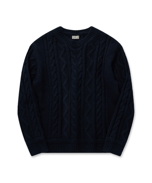 Cable Classic Knit 30(Navy)