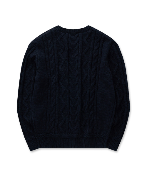 Cable Classic Knit 30(Navy)