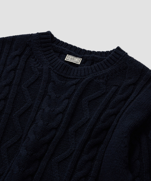 Cable Classic Knit 30(Navy)