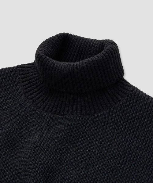 Classic Roll-Neck Knit 31(Navy)