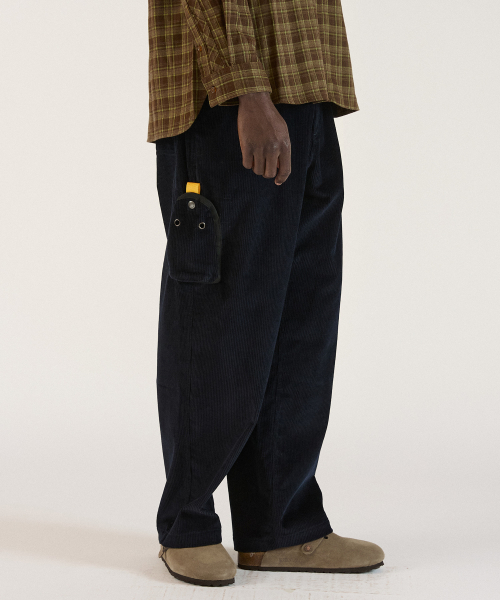 Corduroy Washed Engineer Pants 34(Navy)