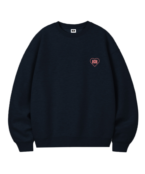 RR HEART MINI OVER FIT SWEATSHIRT (4color)