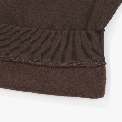 Удобный свитшот с начесом BROWN