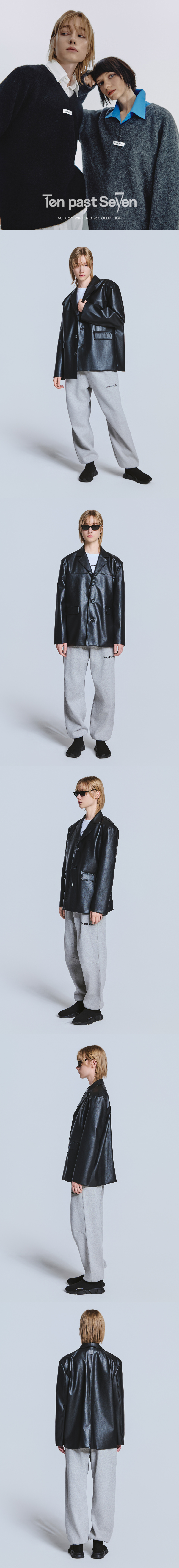 검은색 가죽 자켓을 입은 남성