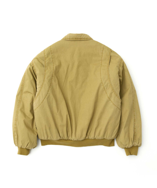 Хлопковый бомбер с воротником_BEIGE