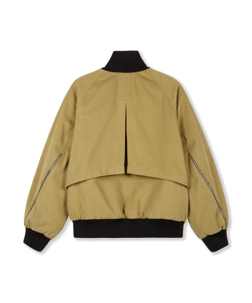 Диагональный мульти-зип бомбер Dark Beige AW5AM66396