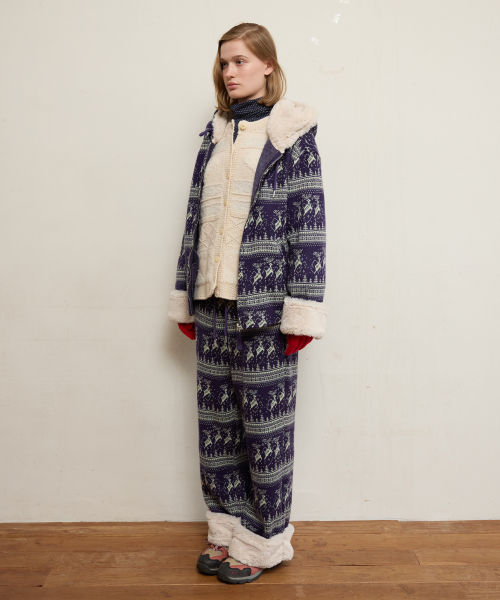 Nordic Fur Pants, Violet
