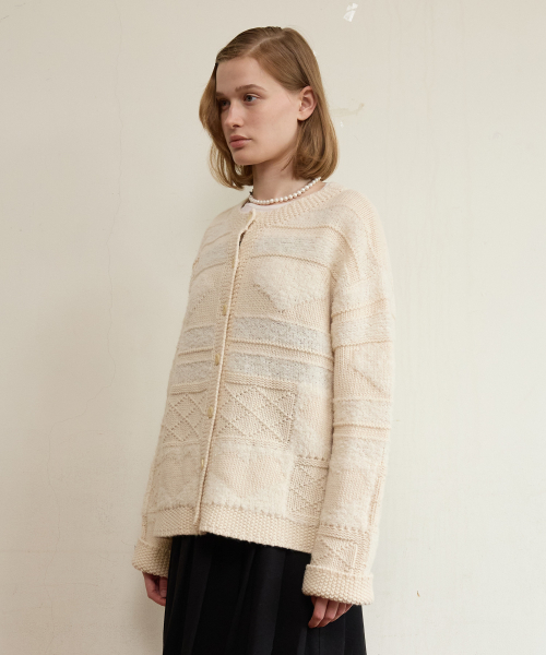 Grandma’s Cozy Cardigan, Cream