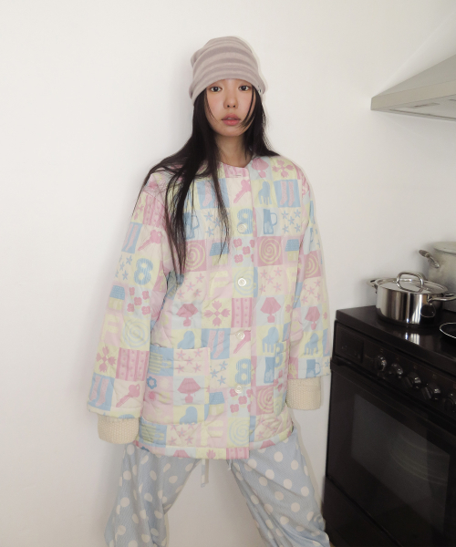 Granny Padding Jacket, Multi