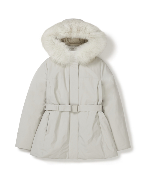 Drypeak Windstopper — женский тяжёлый пуховик Light Beige S25WWPDJ03