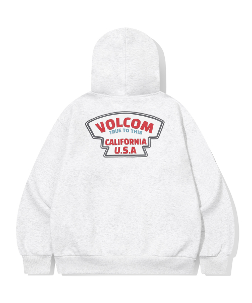 Худи на молнии California из флиса (Ice Grey)