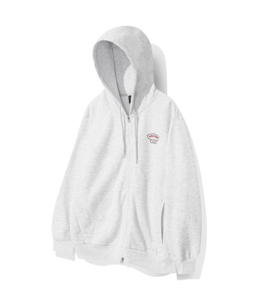 Худи на молнии California из флиса (Ice Grey)