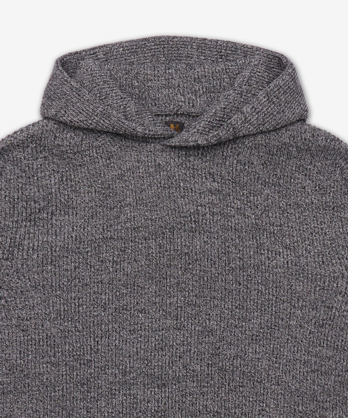 Шерстяной худи с одной пуговицей — Ivory x Black BN-25AW-15IVORY×BLACK