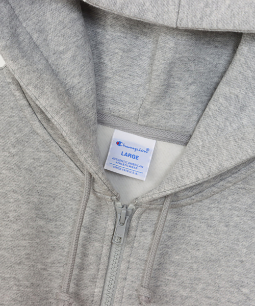 Худи на молнии C logo regular fit, Oxford Grey