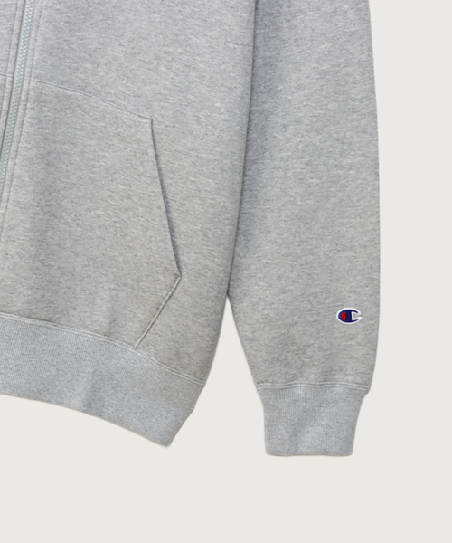 Худи на молнии C logo regular fit, Oxford Grey