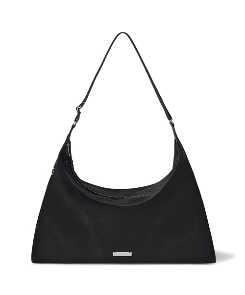 ROOMY HOBO BAG - NUBUCK BLACK
