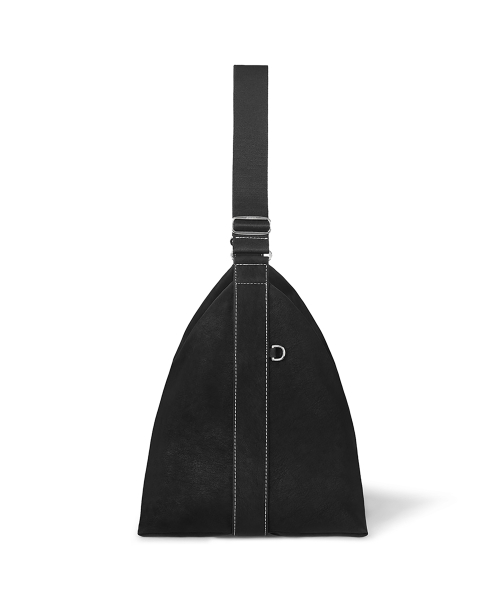 ROOMY HOBO BAG - NUBUCK BLACK