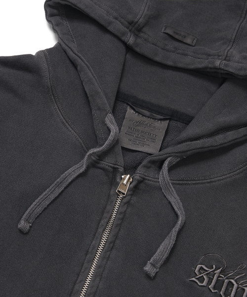 PIGMENT ML CROP ZIP-UP CHACOAL