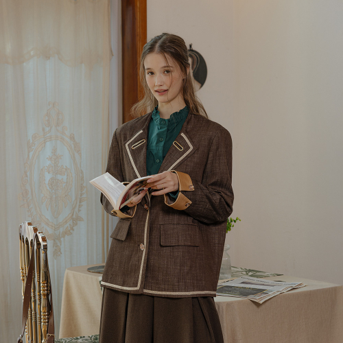 PM_Lace-cuffed suit jacket_2color