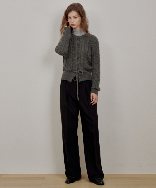 Modern One-Tuck широкие брюки черный