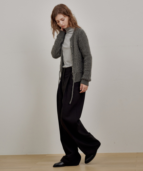 Modern One-Tuck широкие брюки черный