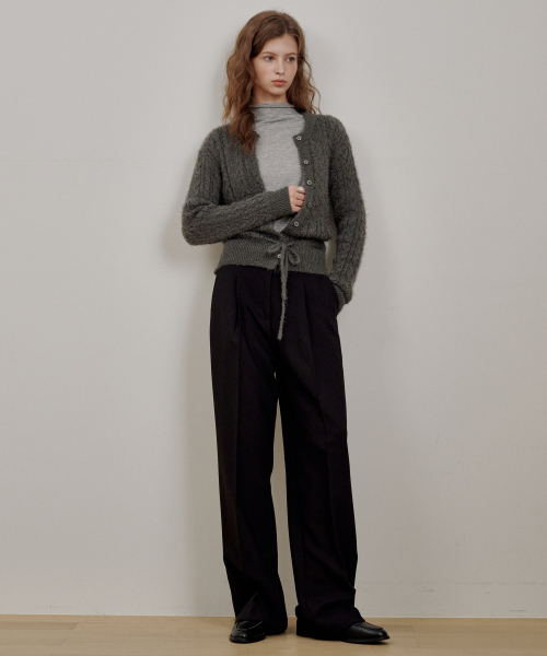 Modern One-Tuck широкие брюки черный