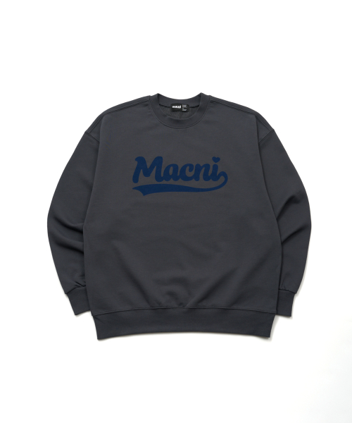 RETRO LOGO SWEATSHIRT CHARCOAL
