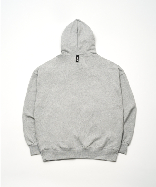 HEART SYMBOL HOODIE MELANGE серый
