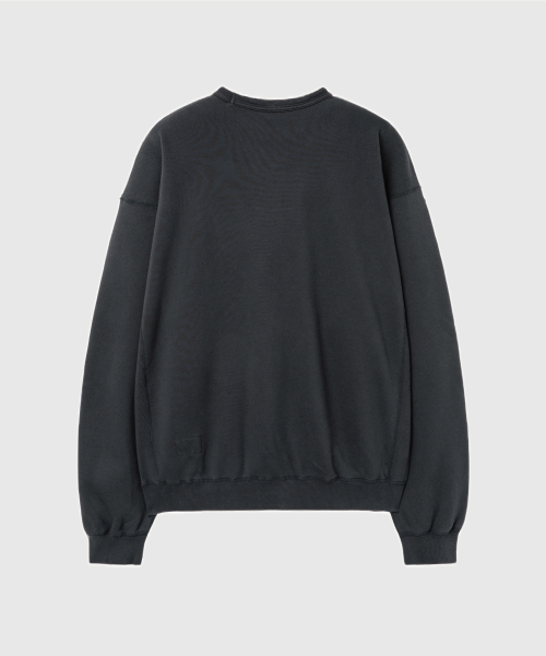 Athletic sweat shirts Washed Chacoal