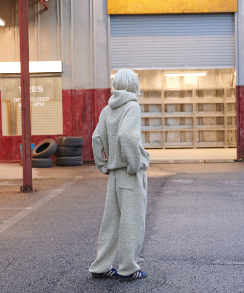 Teddy Wool Hoodie (Sand Beige)
