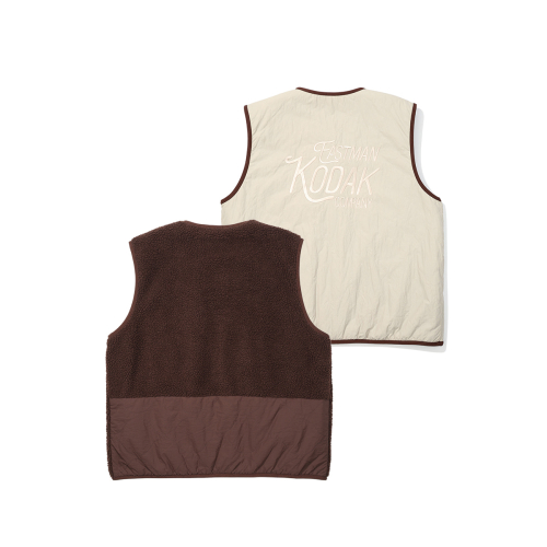 Двусторонний флисовый жилет Brownie BROWN