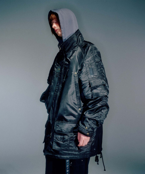 MEN PETER MILITARY PARKA JUMPER черный