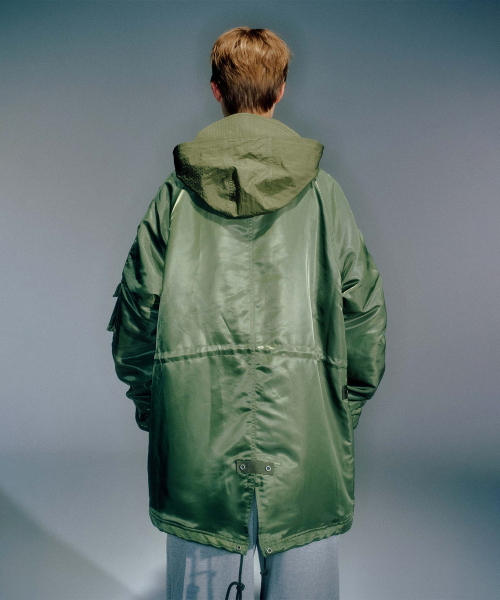 WOMEN PETER MILITARY PARKA JUMPER KHAKI