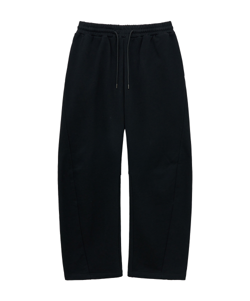 Curved свитшотные брюки (Black)