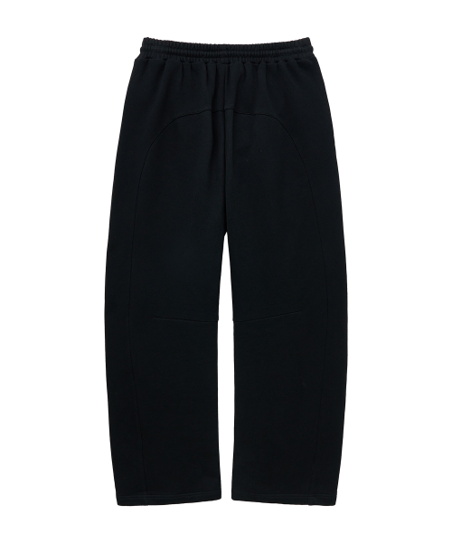 Curved свитшотные брюки (Black)