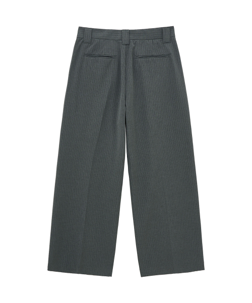 Полосатые широкие брюки (Grey)